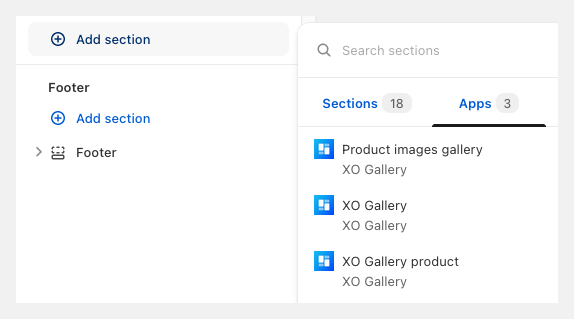 Add product gallery section