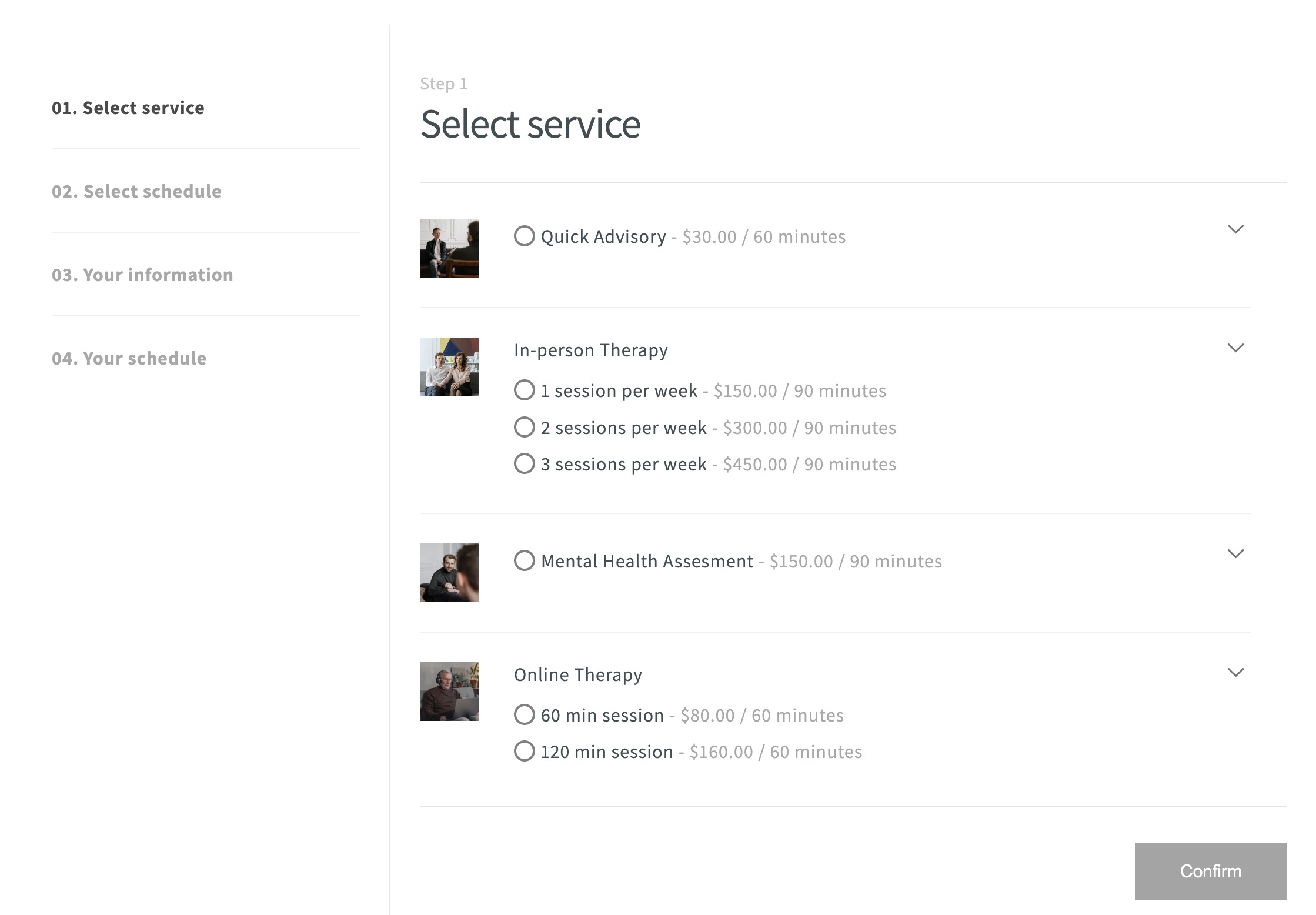 custom appearance XO Booking