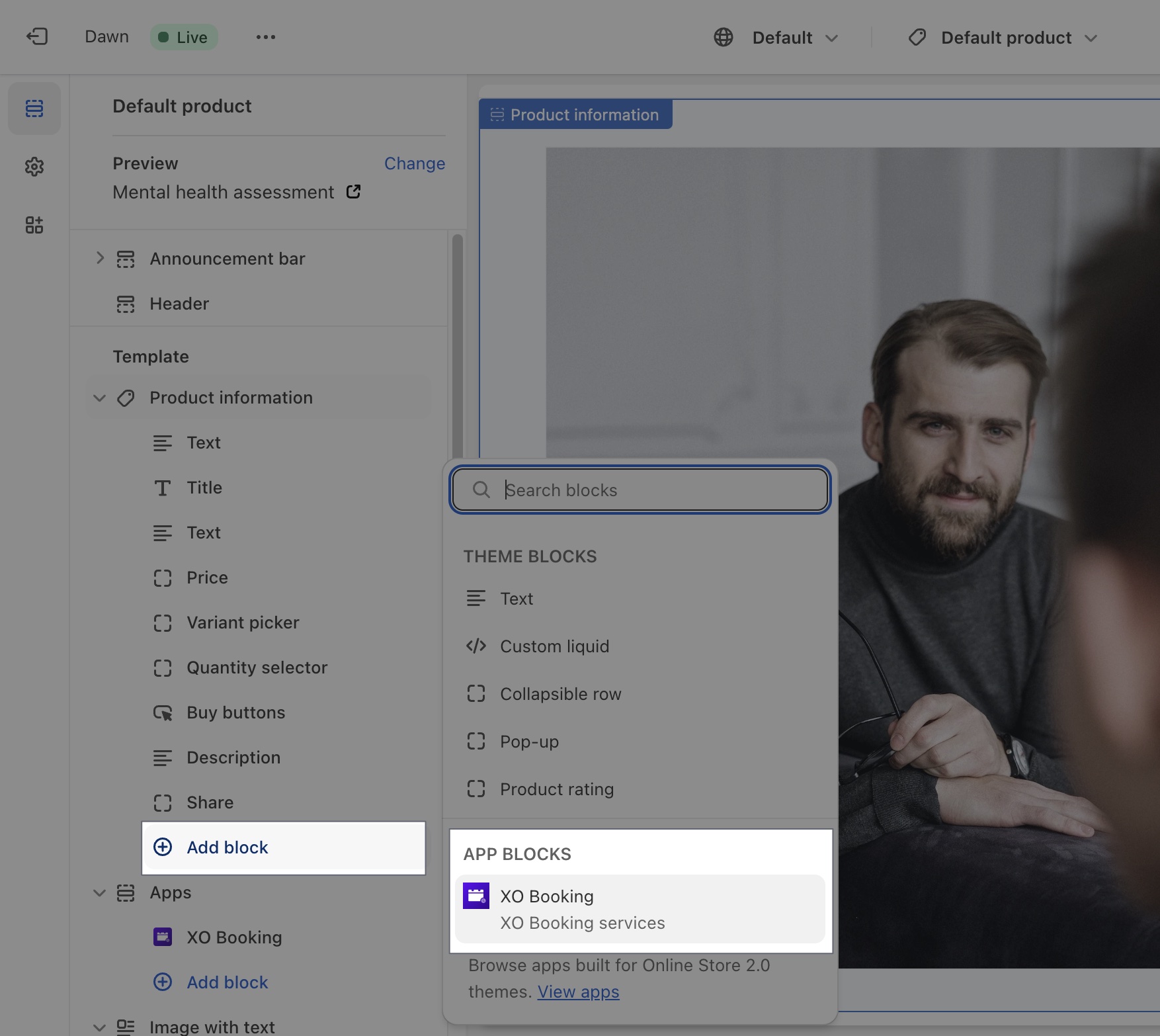 custom appearance XO Booking