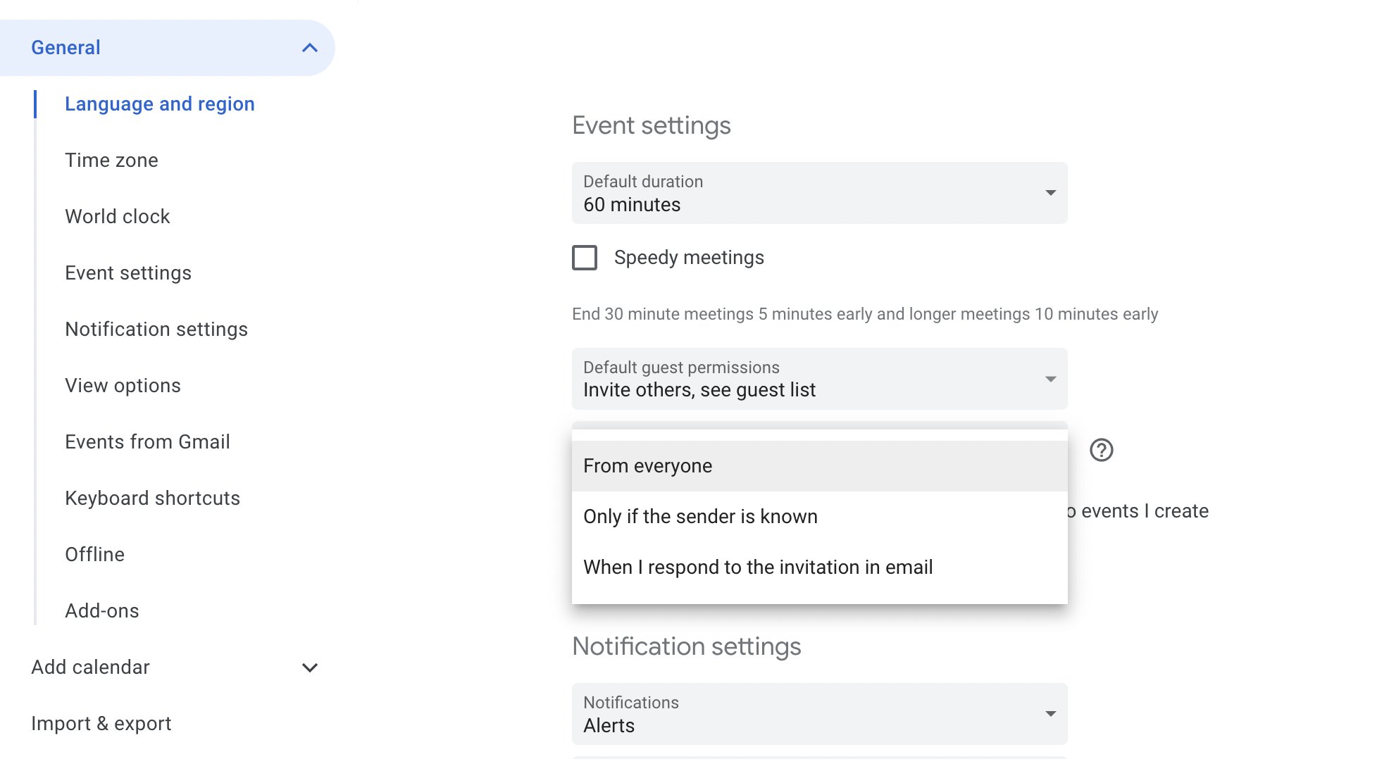 caution google calendar
