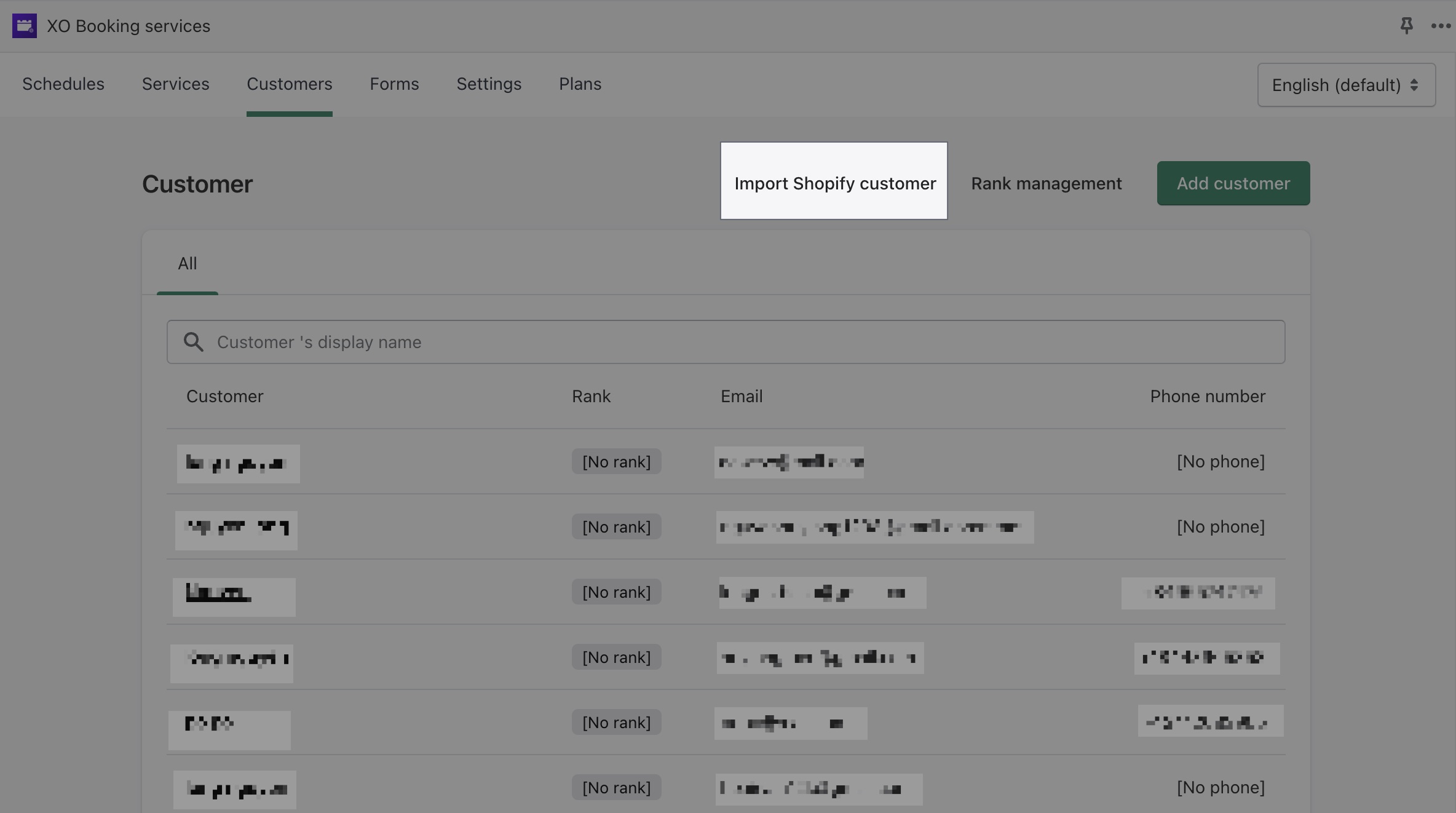 import Shopify customers