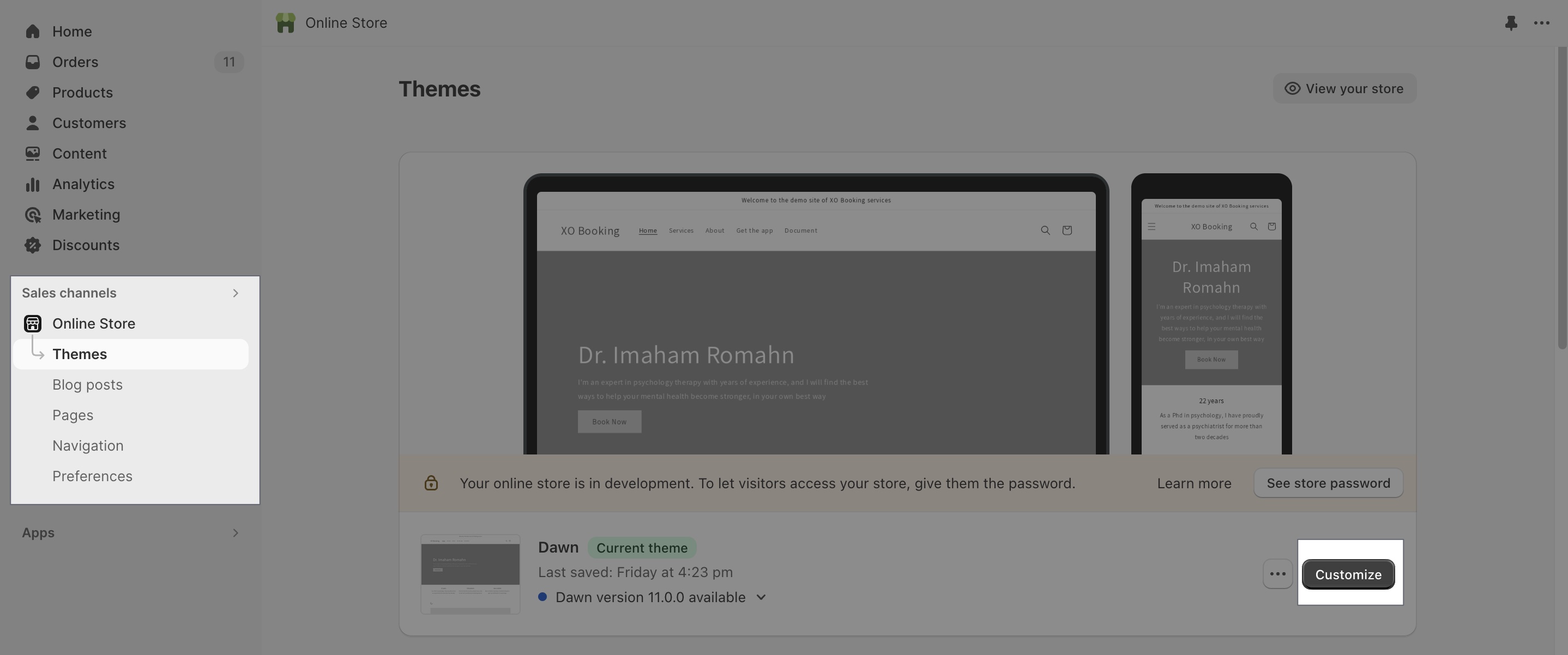 custom layout XO Booking