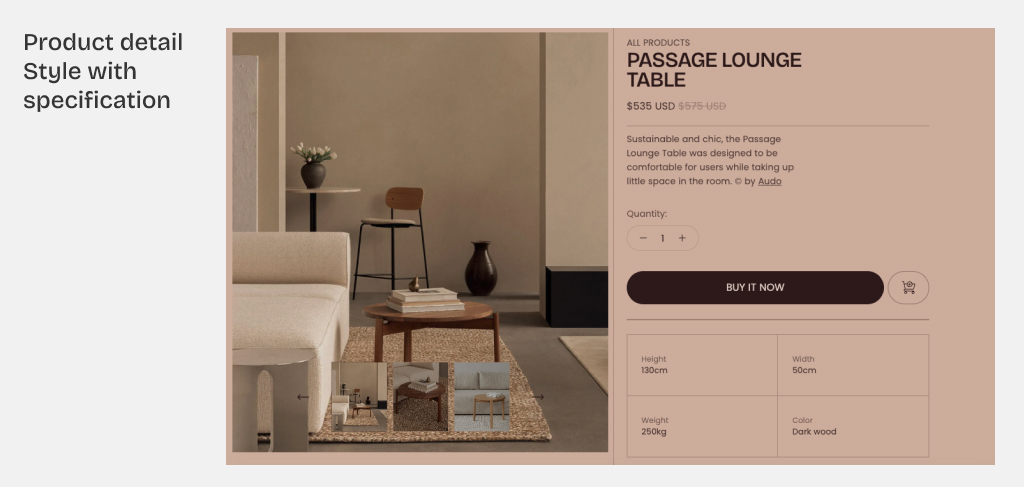 Fullframe theme settings