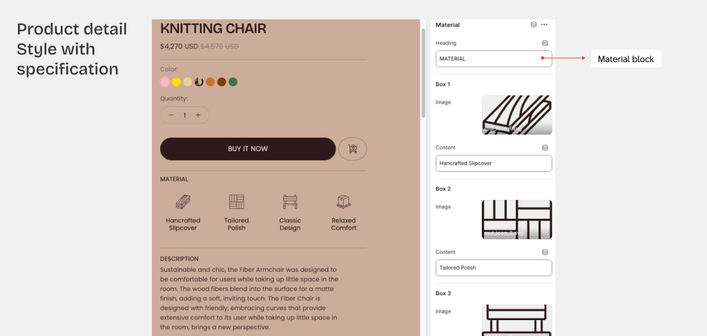 Fullframe theme settings