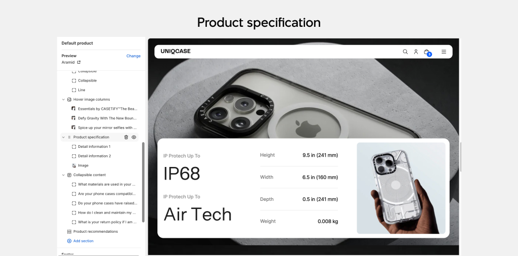 Futurer Product Specification