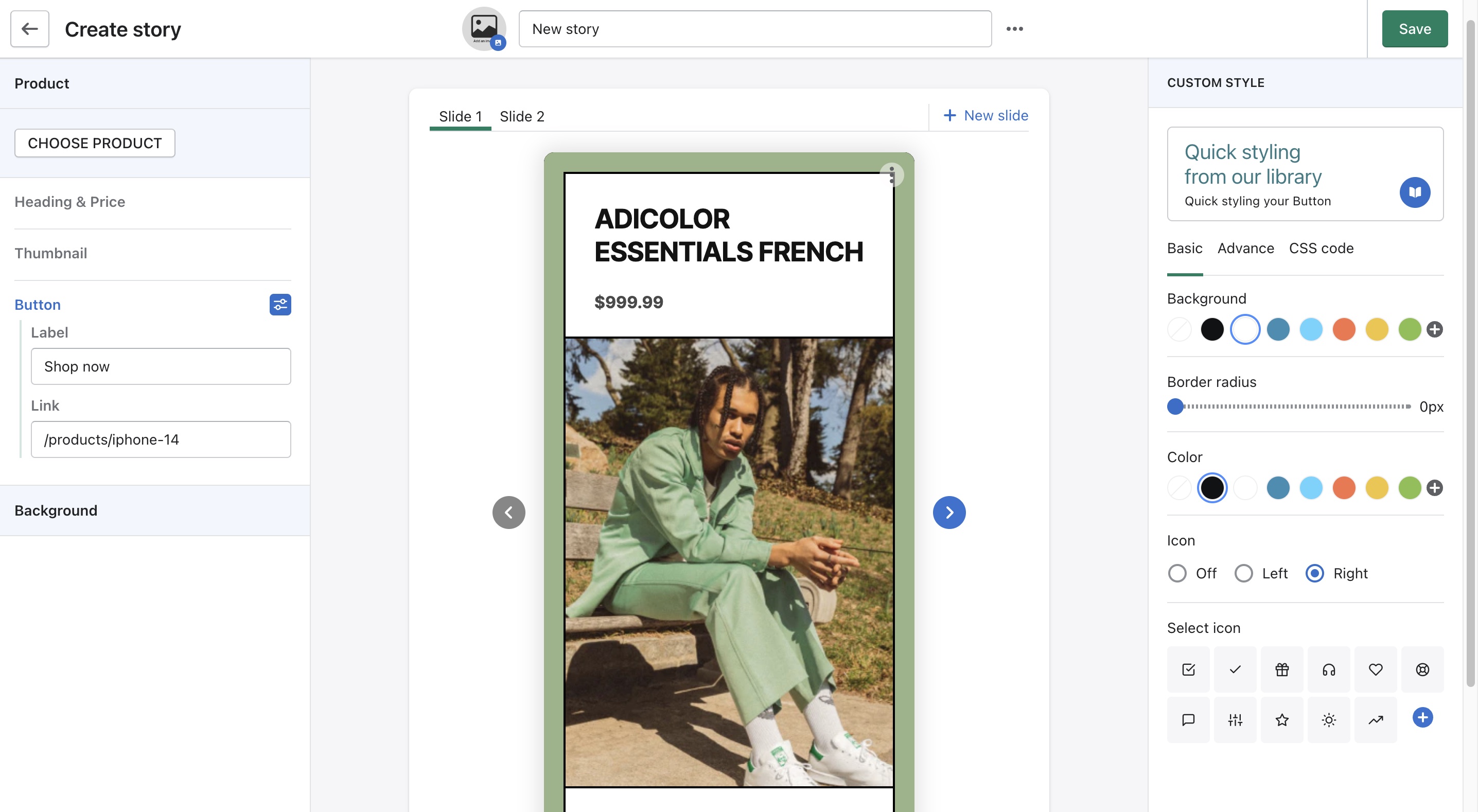 quick start new story