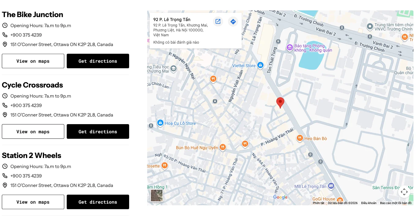 Store locator