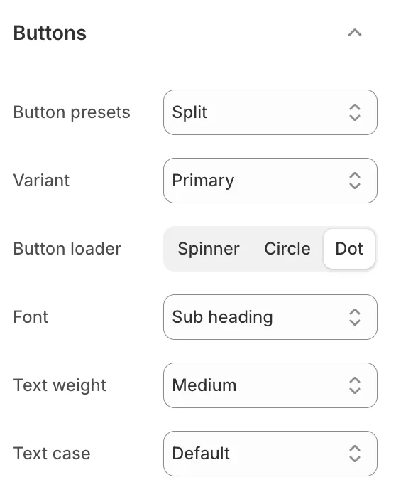 Wave theme settings