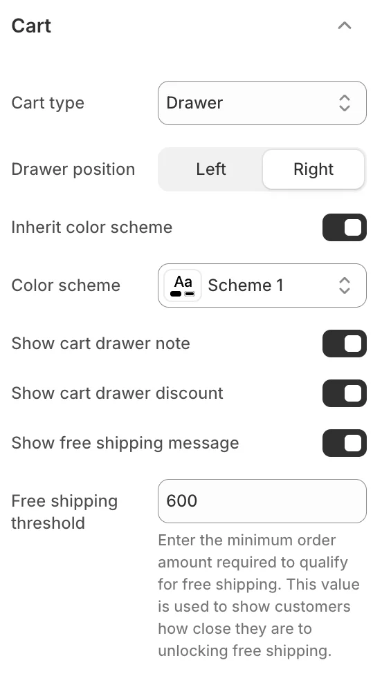 Wave theme settings