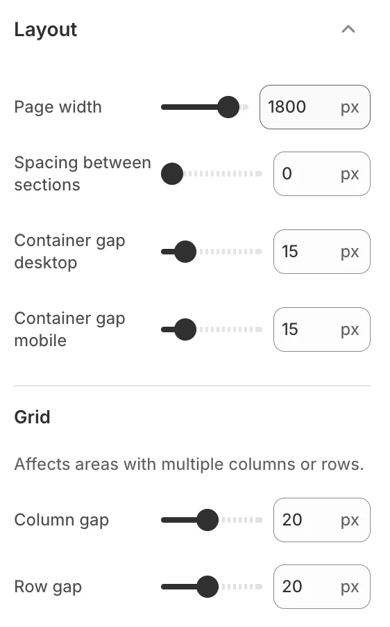 Wave theme settings