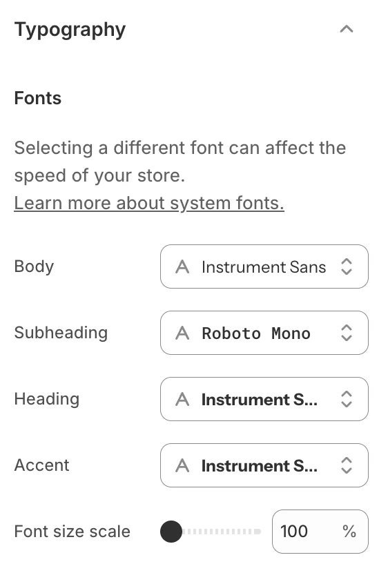 Wave theme settings